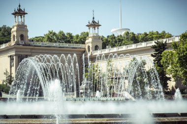 Çeşme ve antik mimari Ulusal Müzesi barcelona, 