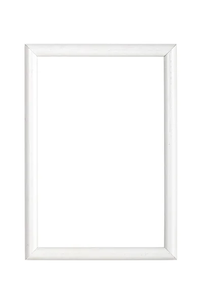 beyaz izole basit Beyaz ahşap çerçeve,