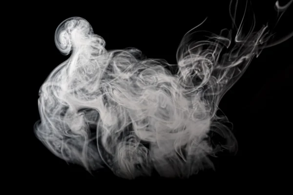 Kouř s černým pozadím pro překryvy — Stock fotografie