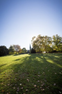 anıt Victoria Park, sonbahar Kreuzberg Berlin