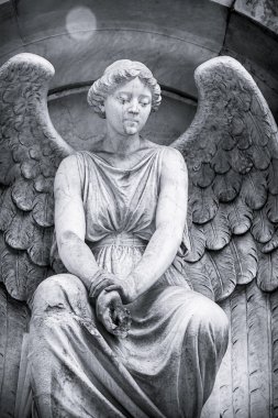 siyah ve beyaz bir melek kadeh