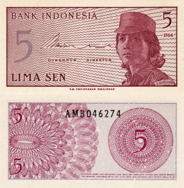 Banknot Endonezya 5 Eylül 1964