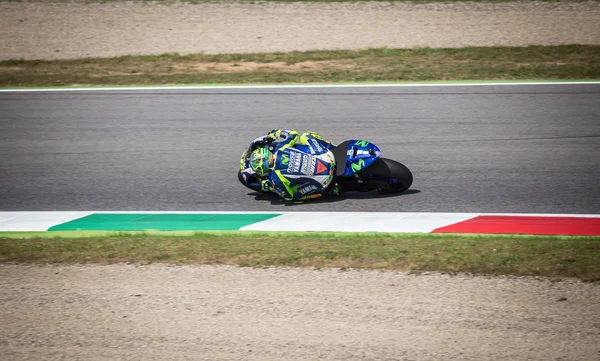 Valentino Rossi Yamaha fabrika takım MotoGP yarış — Stok fotoğraf