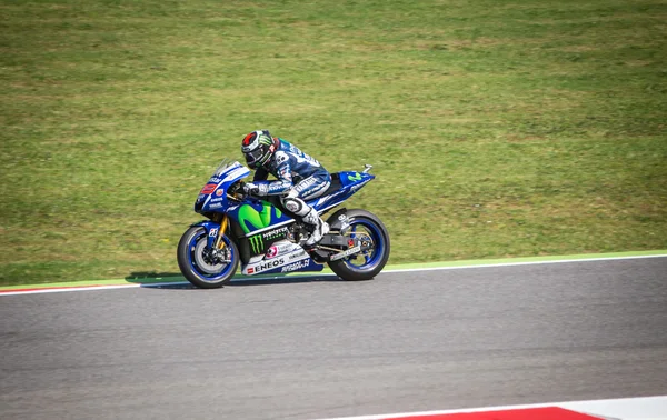 Jorge Lorenzo da Yamaha Factory team racing MotoGP — Fotografia de Stock