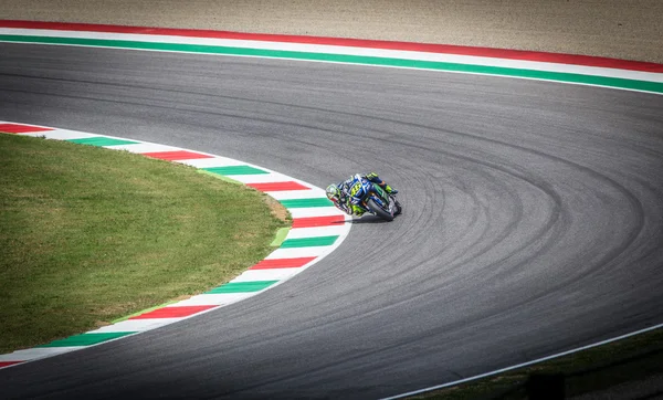 Valentino Rossi de Yamaha Factory team racing MotoGP Images De Stock Libres De Droits