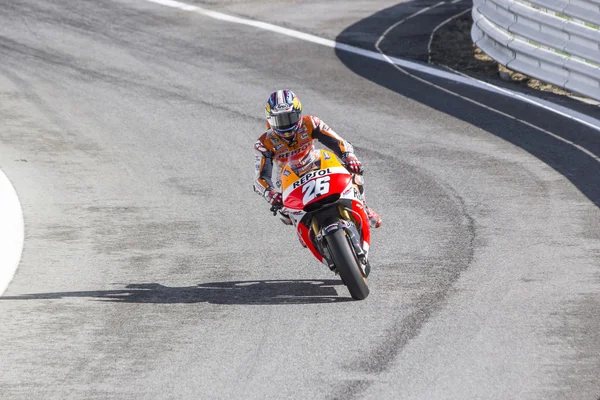 Dani Pedrosa of Repsol Honda team racing Stock Picture