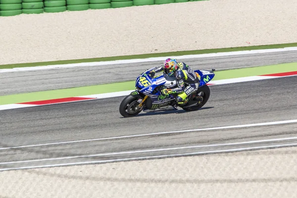 Valentino Rossi de Yamaha Factory team racing —  Fotos de Stock