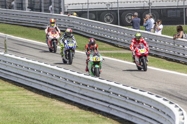 Pits exit Misano Adriatico MotoGP race — Stock Photo, Image