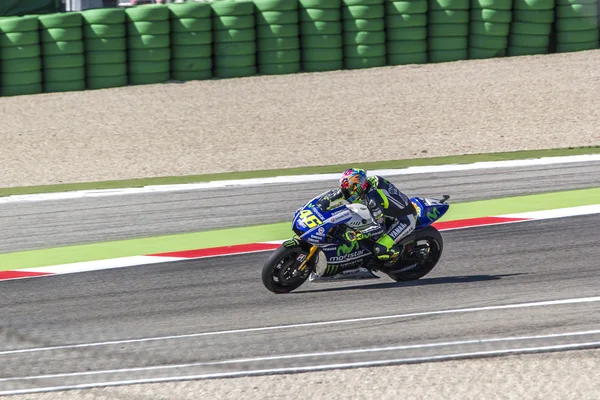 Valentino rossi van fabrieksteam van yamaha racing — Stockfoto