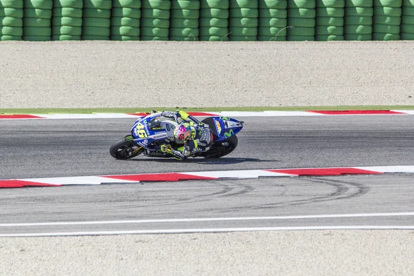 Valentino rossi, a gyári yamaha csapat verseny — Zdjęcie stockowe