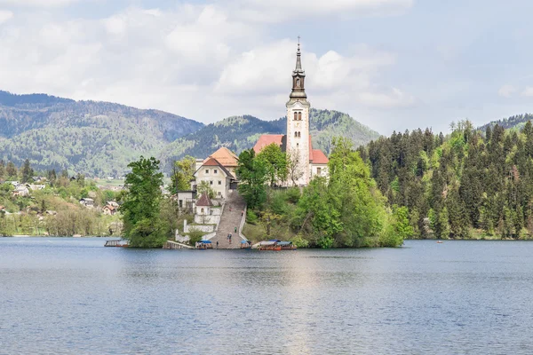 Lago Bled en Eslovenia, primavera de 2015 —  Fotos de Stock