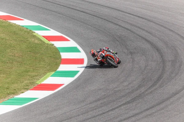 Marco Melandri en Aprilia Oficial MotoGP . —  Fotos de Stock