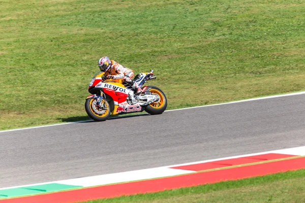 Daniel pedrosa auf offizielle honda repsol motogp lizenzfreie Stockfotos