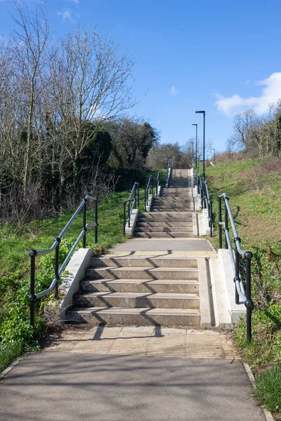 Stappen Vanaf Het Station Leigh Sea Essex Engeland — Stockfoto