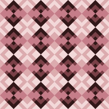 Kestane ve pembe elmaslardan yapılmış kusursuz soyut deco desenler.