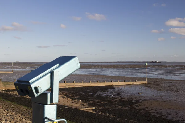 Τηλεσκόπιο στο στο Southend-on-Sea, Essex, Αγγλία — Φωτογραφία Αρχείου