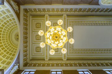 SAINT-PETERSBURG, RUSSIA - 09 AĞUSTOS 2017: Aziz Michael 'ın Şatosu (Mühendislerin Kalesi)).