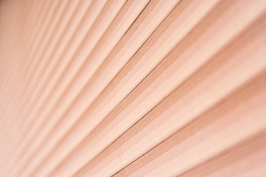 Pencerelerde kahverengi metal kepenkler. Görüntüyü kapat