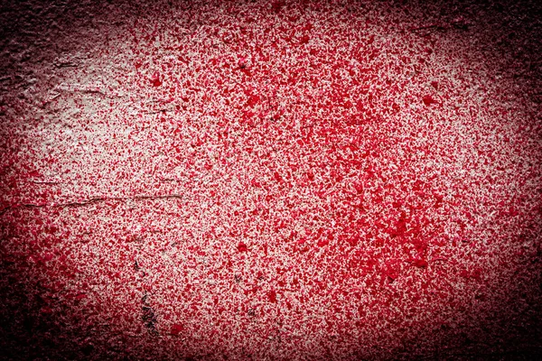 Parede Branca Manchada Com Tinta Vermelha Vista Perto — Fotografia de Stock
