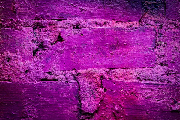 Mur Briques Violet Ancien Vue Rapprochée — Photo