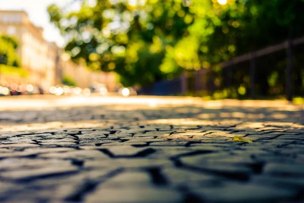 Verano Ciudad Los Peatones Están Caminando Por Calle — Foto de Stock