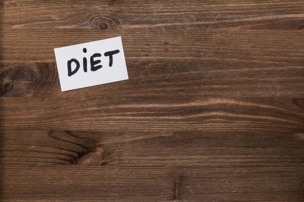 테이블에 Diet 단어와 — 스톡 사진