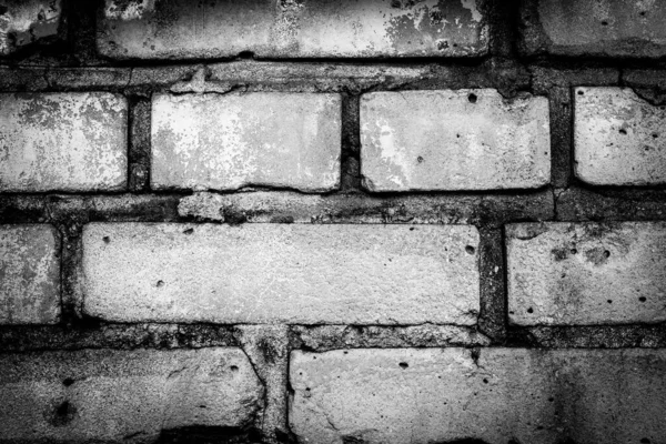 Mur Briques Blanches Anciennes Vue Rapprochée — Photo