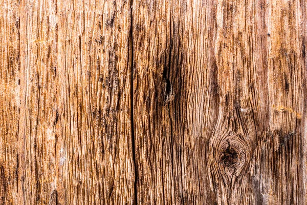 Alte Holzwand Mit Rissen Und Ästen Blick Aus Nächster Nähe — Stockfoto