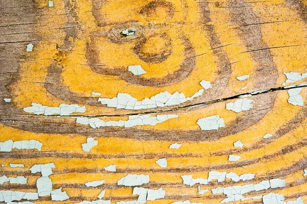 Drewniana Ściana Popękaną Farbą Widok Bliska — Zdjęcie stockowe