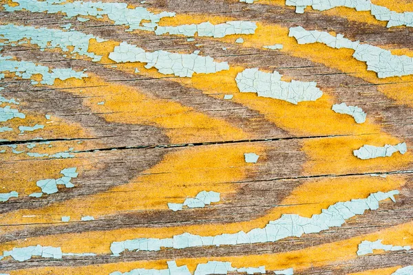 Wooden Wall Cracked Paint Close View — Foto de Stock