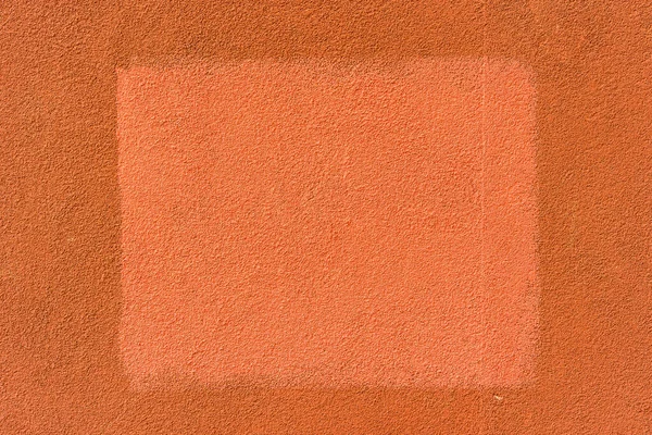 Pinte Quadrado Desenhado Parede Concreto Vermelho — Fotografia de Stock