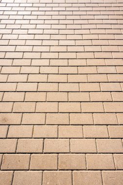 Güneş ışığında kaldırım taşları.