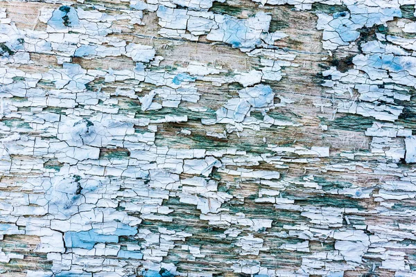 Old Piece Wood Flaking Paint — Stock Photo, Image