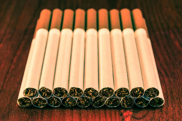 Cigarettes Table — Stock Photo, Image