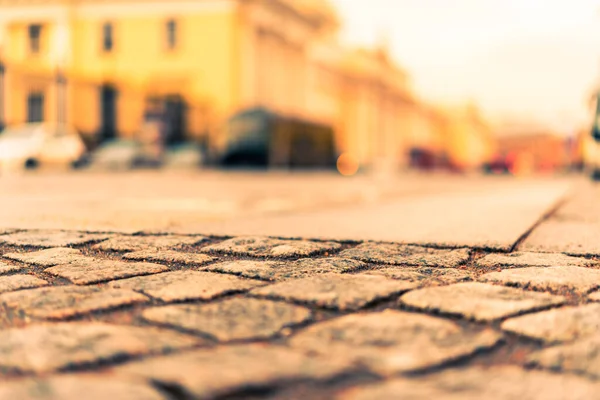 中央の町の広場に宮殿の石で舗装された 第十からの眺め — ストック写真