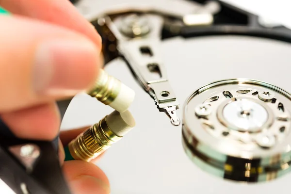 Eliminar datos del disco duro — Foto de Stock