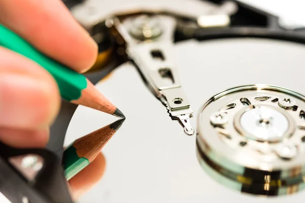 Writing data to harddisk — Stock Photo, Image