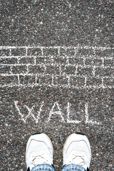 Detener la pared — Foto de Stock