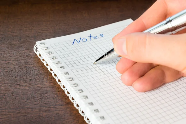 Write a note — Stock Photo, Image