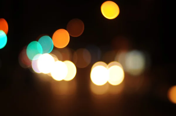 Gece ışıkları bulanık. Bokeh — Stok fotoğraf