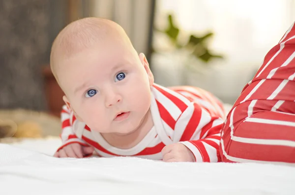 Newborn boy baby — Stock Photo, Image