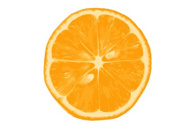 Yuvarlak limon dilim izole beyaz arka plan üzerinde