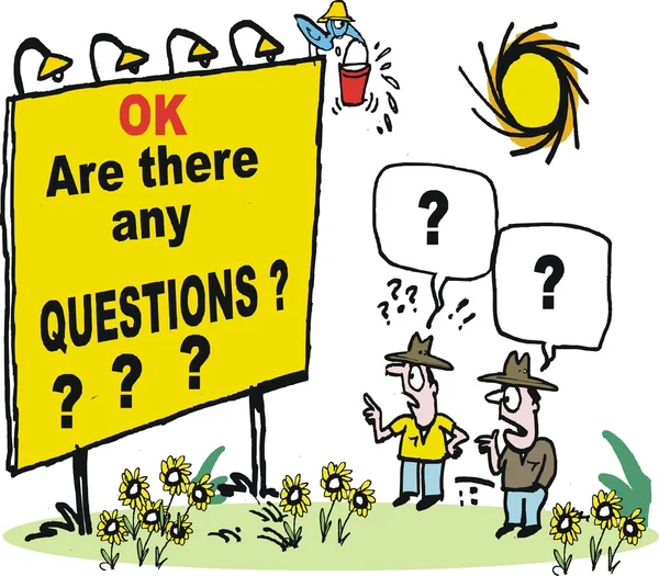 質問を求めて漫画表示掲示板 — ストックベクタ