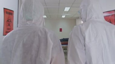 Hastası olan doktorlar hastanede. tıbbi konsept.