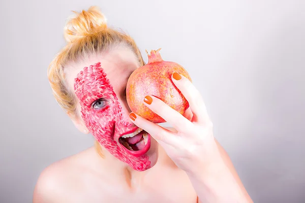 People meets fruits — Stock Photo, Image