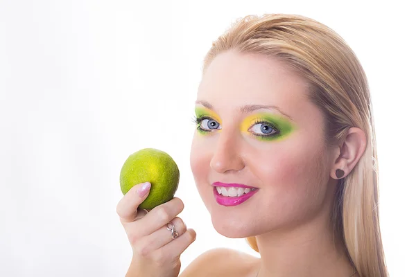 Model meets Lime — Stock Photo, Image