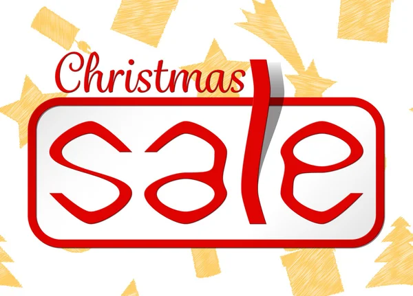 Cartaz de venda de Natal — Vetor de Stock