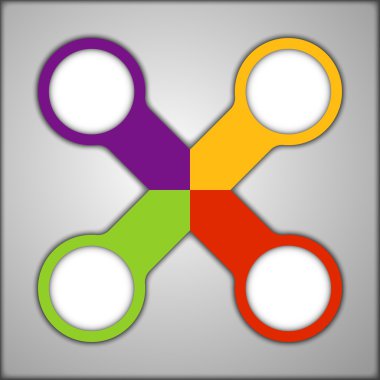 renk Infographic orta plastik 