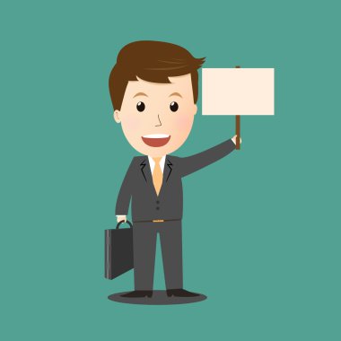 Vektör holding yönetim kurulu iş adamı