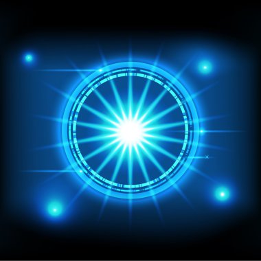 İş tanıtımı için teknolojik altyapı için vektör.